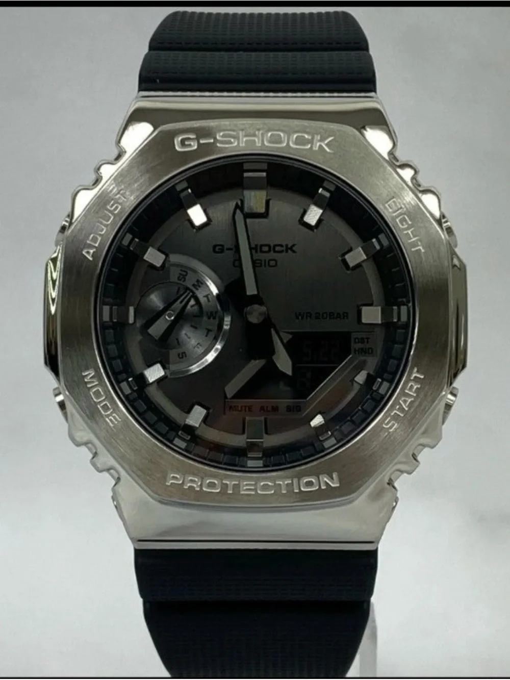 CASIO G-Shock GM-2100-1AJF Gray Silver Digital Chrono Mens Watch